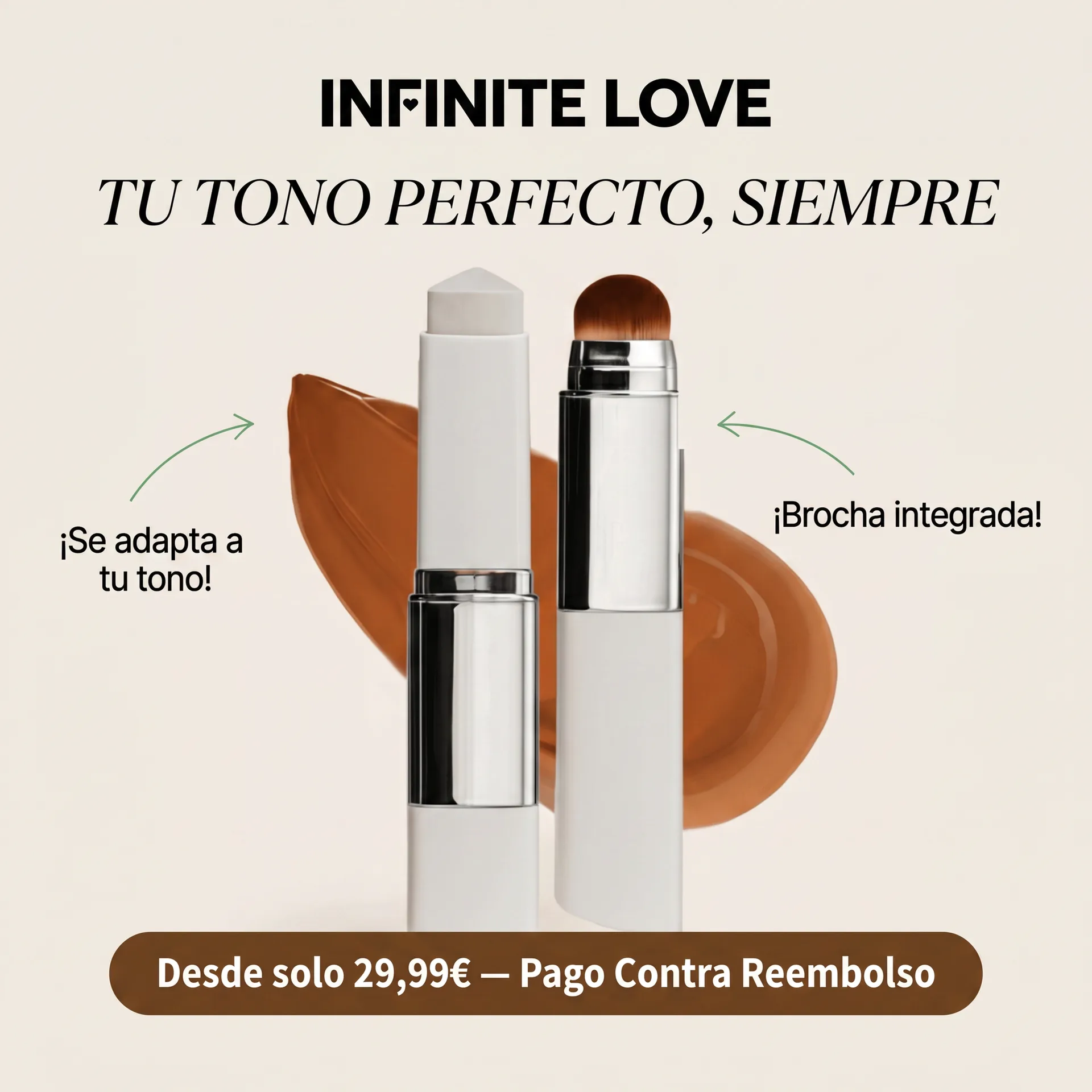 Base de Maquillaje que Cambia de Color - INFINITE LOVE