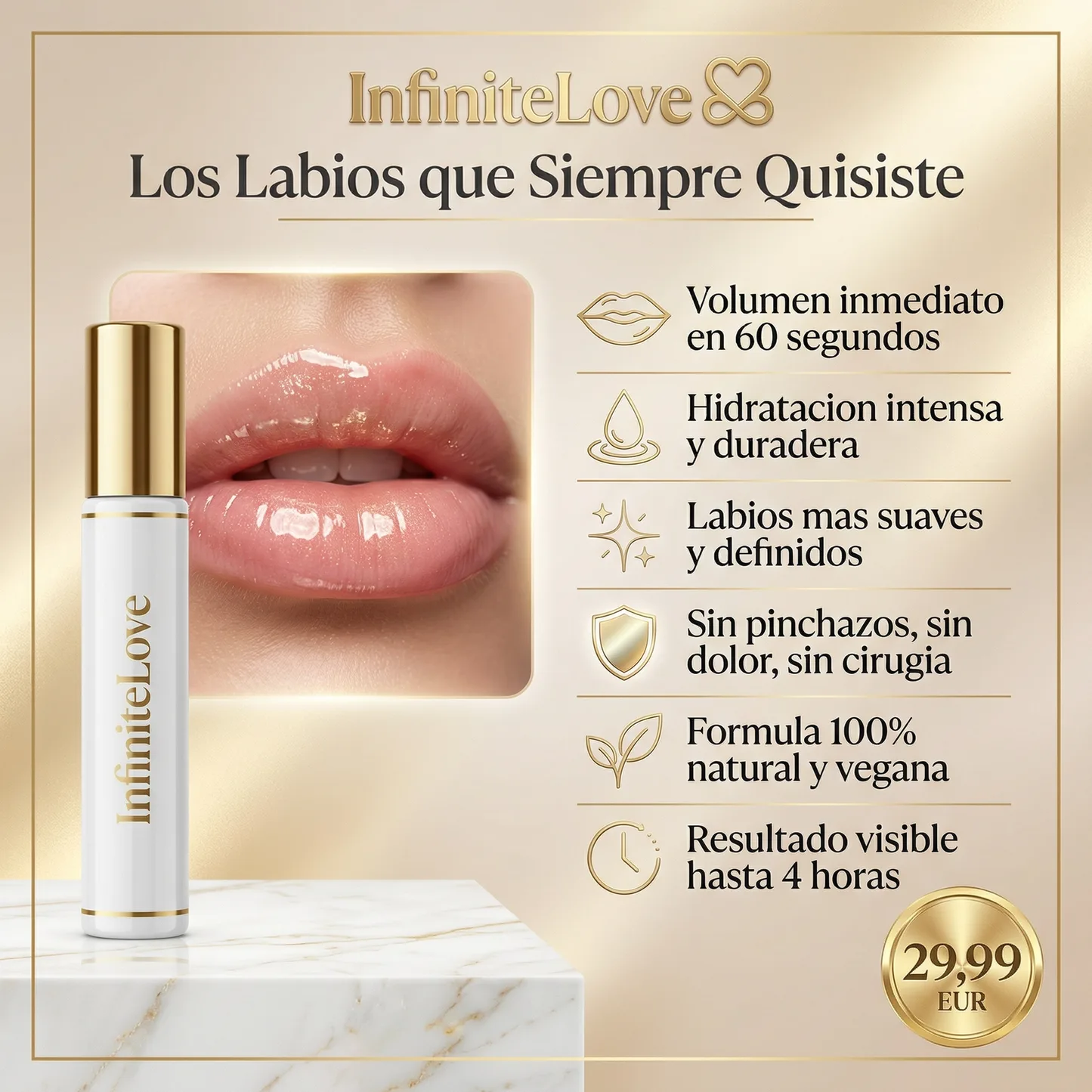 Rellenador Labial Natural - Efecto Volumen