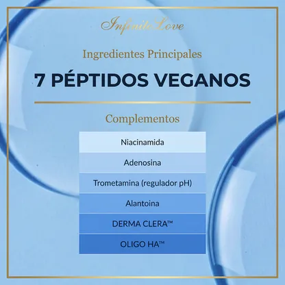 Sérum Booster 7 Péptidos – Hidratación, Luminosidad y Piel Más Lisa