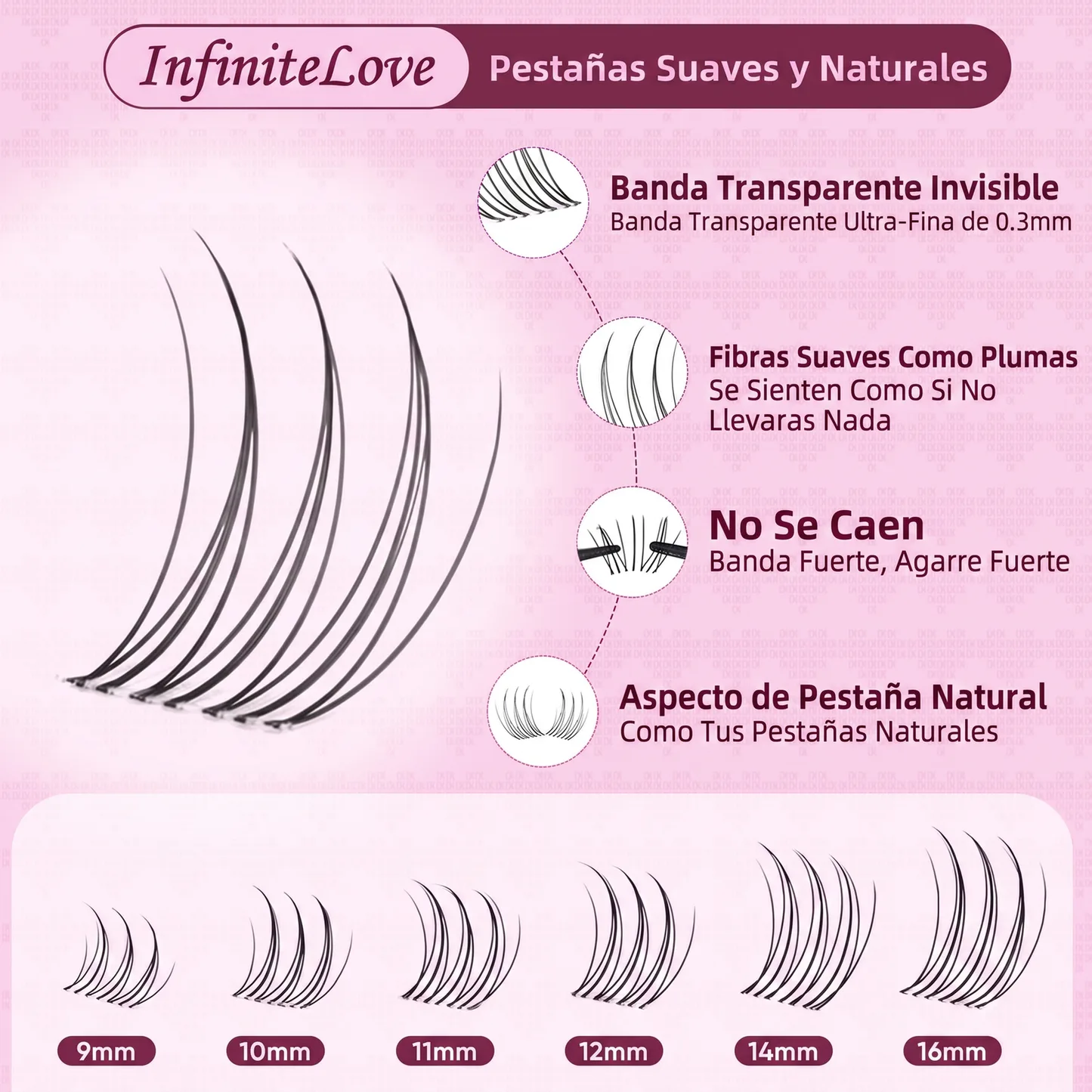 Pestañas Suaves y Naturales InfiniteLove