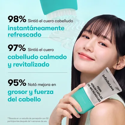 98% Cuero Cabelludo Refrescado - InfiniteLove Serum de Microagujas