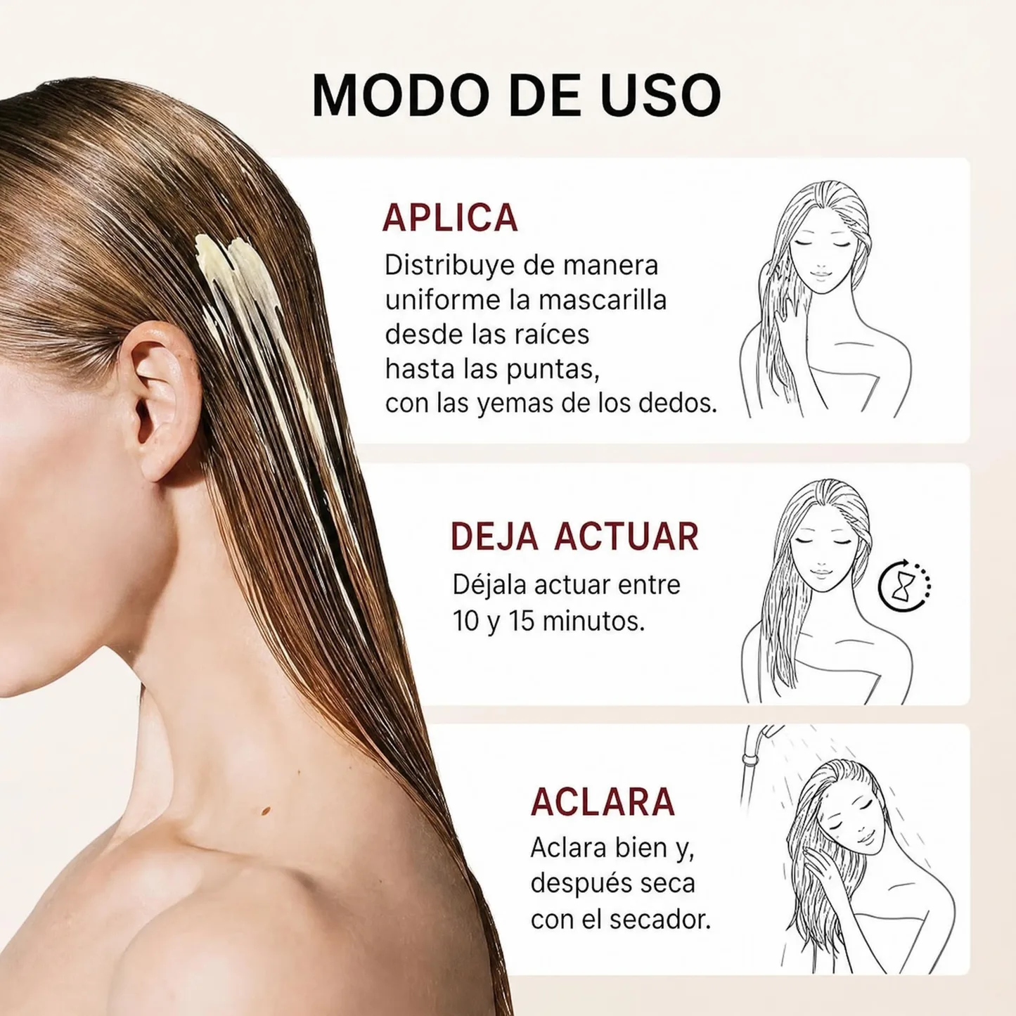 InfiniteLove Rescate Dorado — Mascarilla Capilar con Queratina y Argán 300 ml