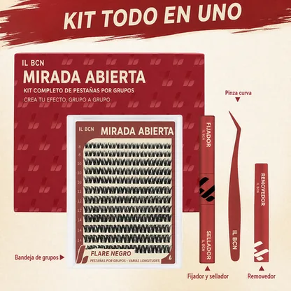 Mirada Abierta — Kit Completo de Pestañas por Grupos