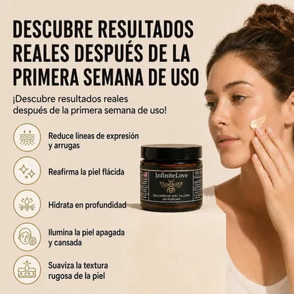 Bálsamo Hidratante Sebo y Miel Cítricos 100% Natural Antiedad 120ml