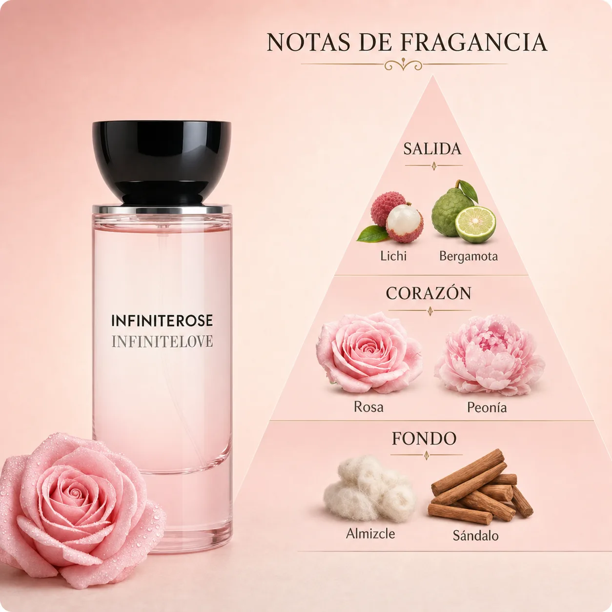 InfiniteRose® | Extrait De Parfum 50ml | Fragancia Floral Premium de Larga Duración