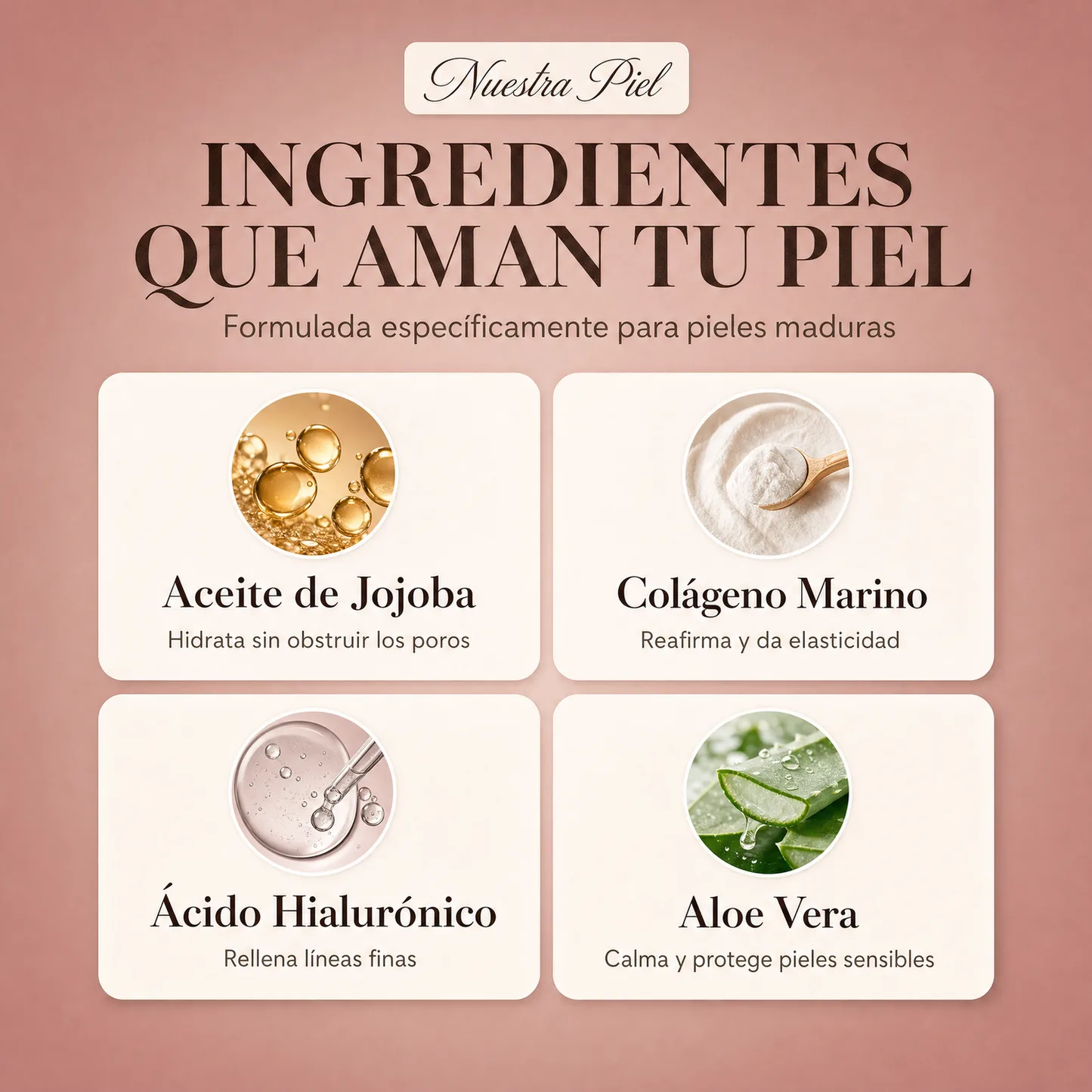 Ingredientes que aman tu piel