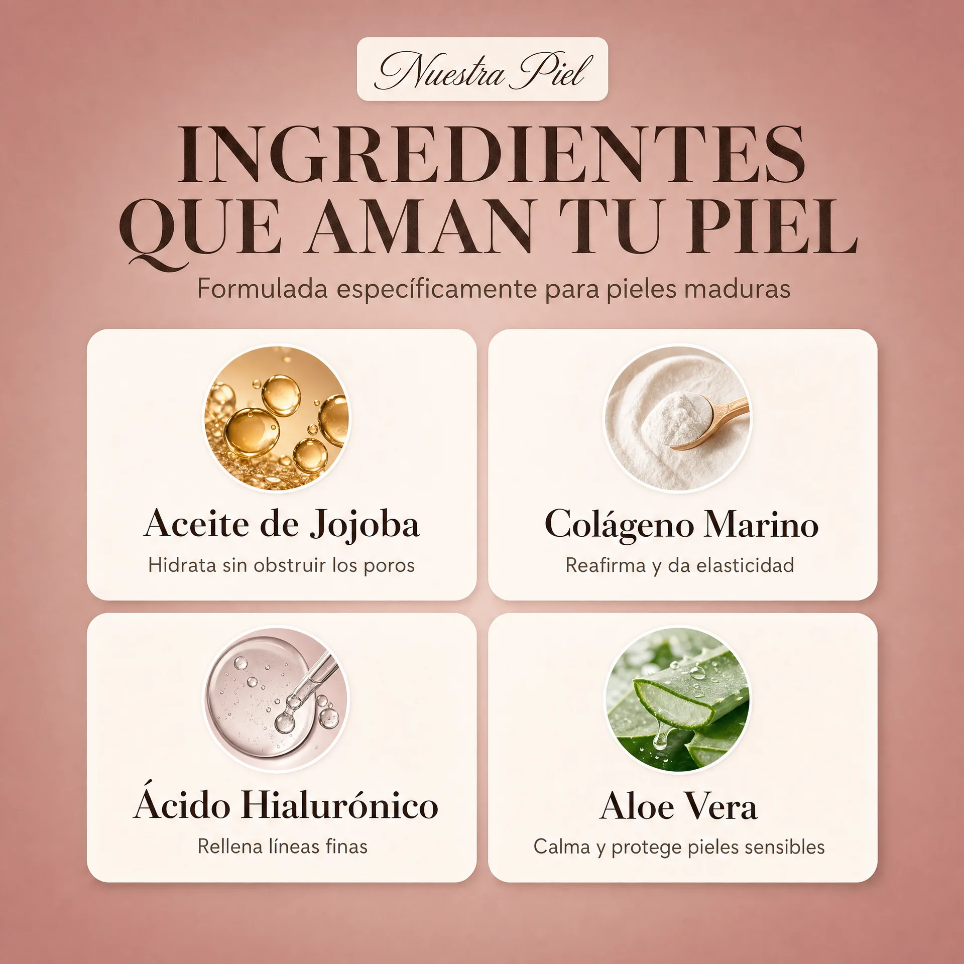 Ingredientes que aman tu piel