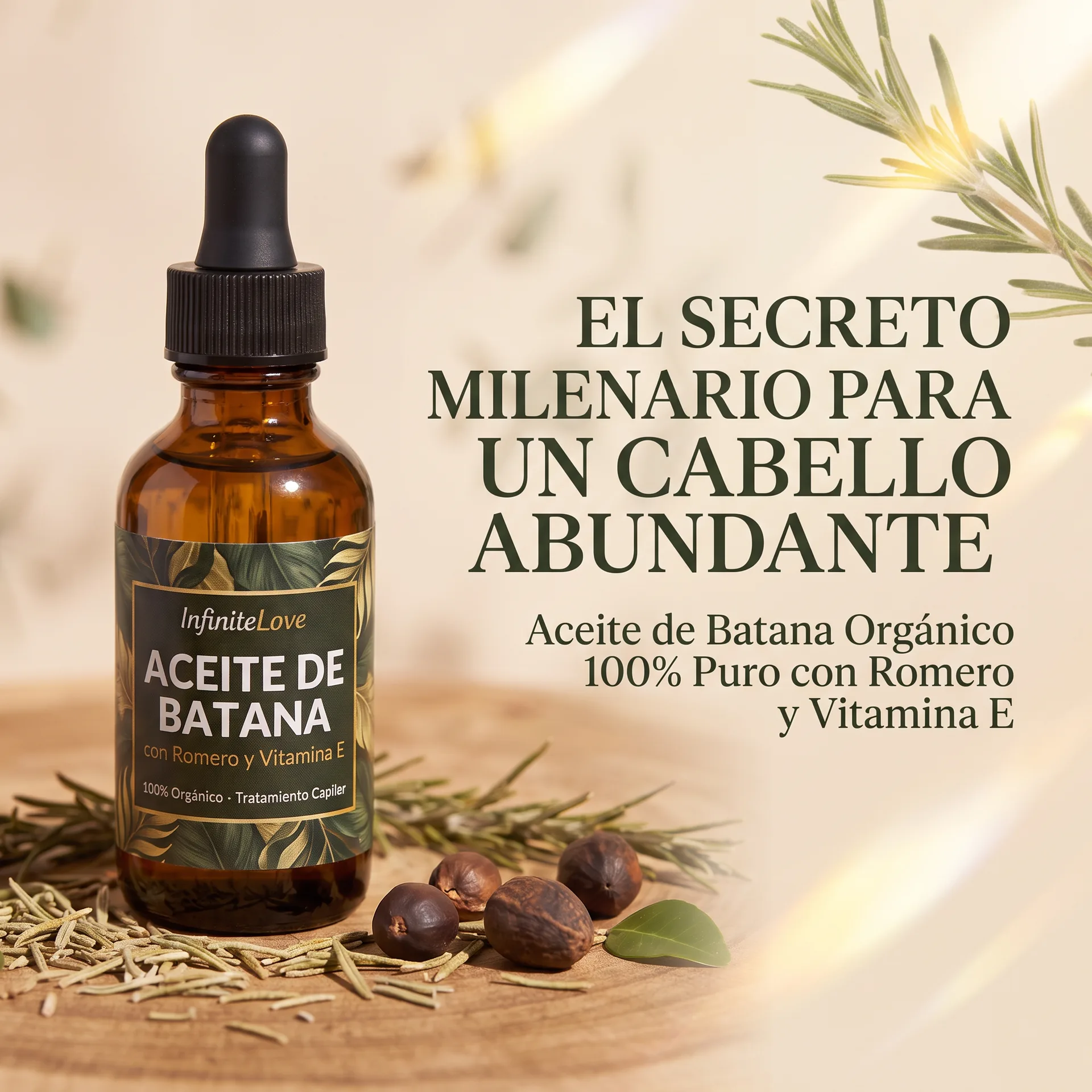 InfiniteLove Aceite de Batana - El Secreto Milenario para un Cabello Abundante