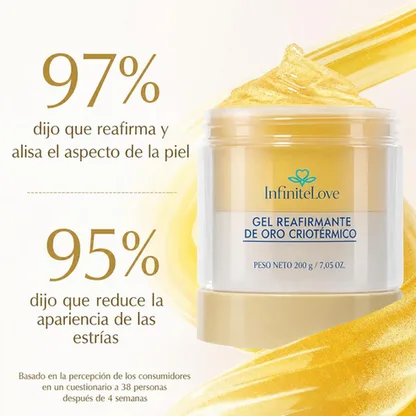Gel Reafirmante de Oro Cryo-Termo — Reafirma y Reduce la Celulitis 200 g