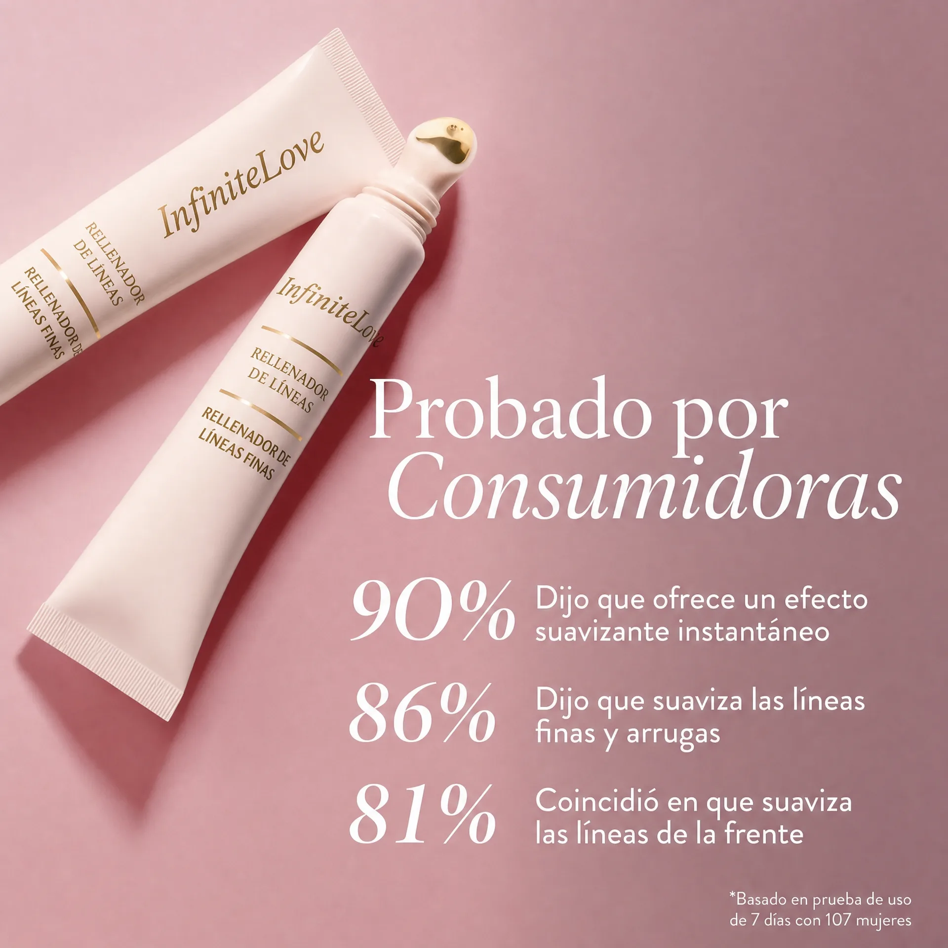 Probado por Consumidoras 90% 86% 81% InfiniteLove