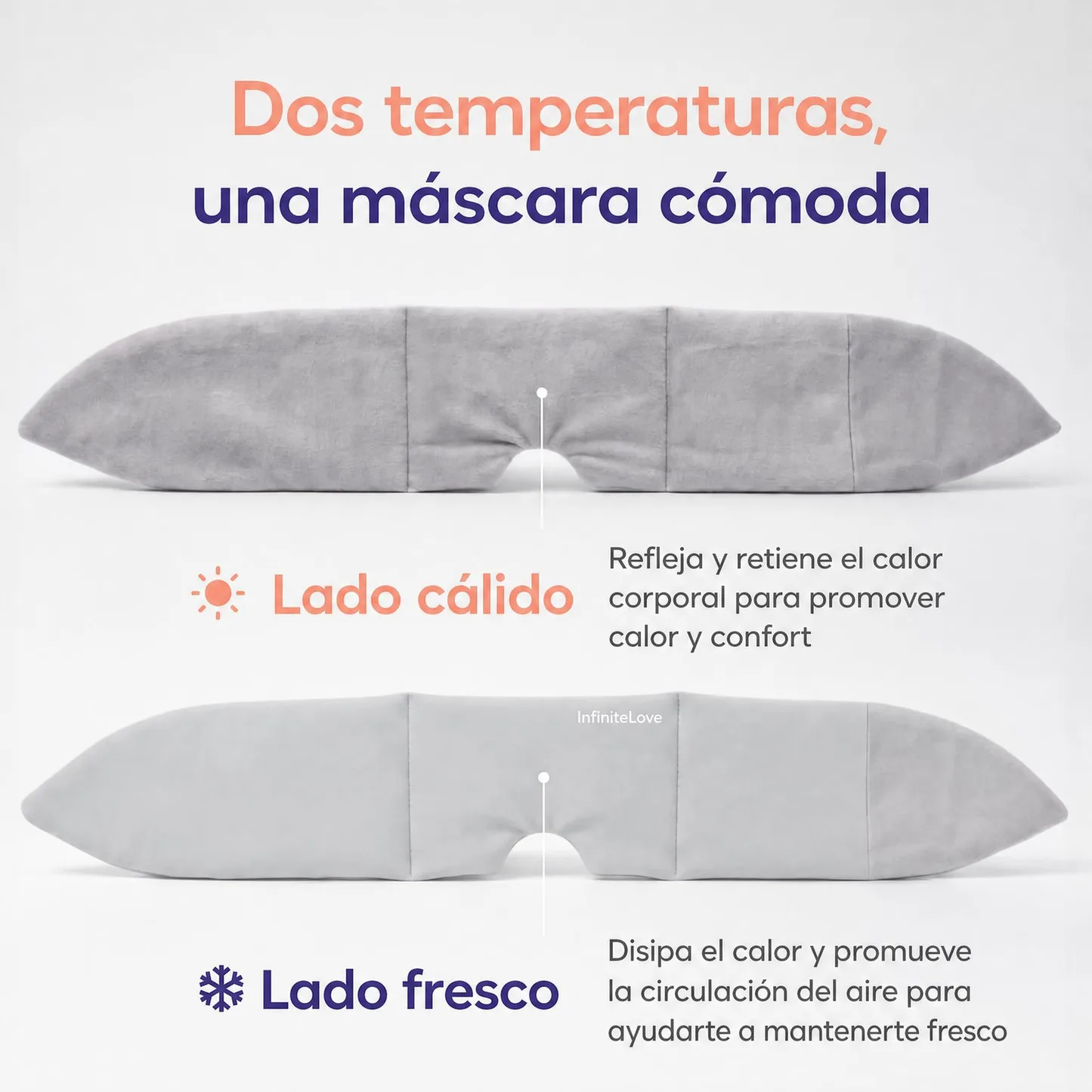 InfiniteLove Nube Nocturna — Antifaz Lastrado Reversible 180 g