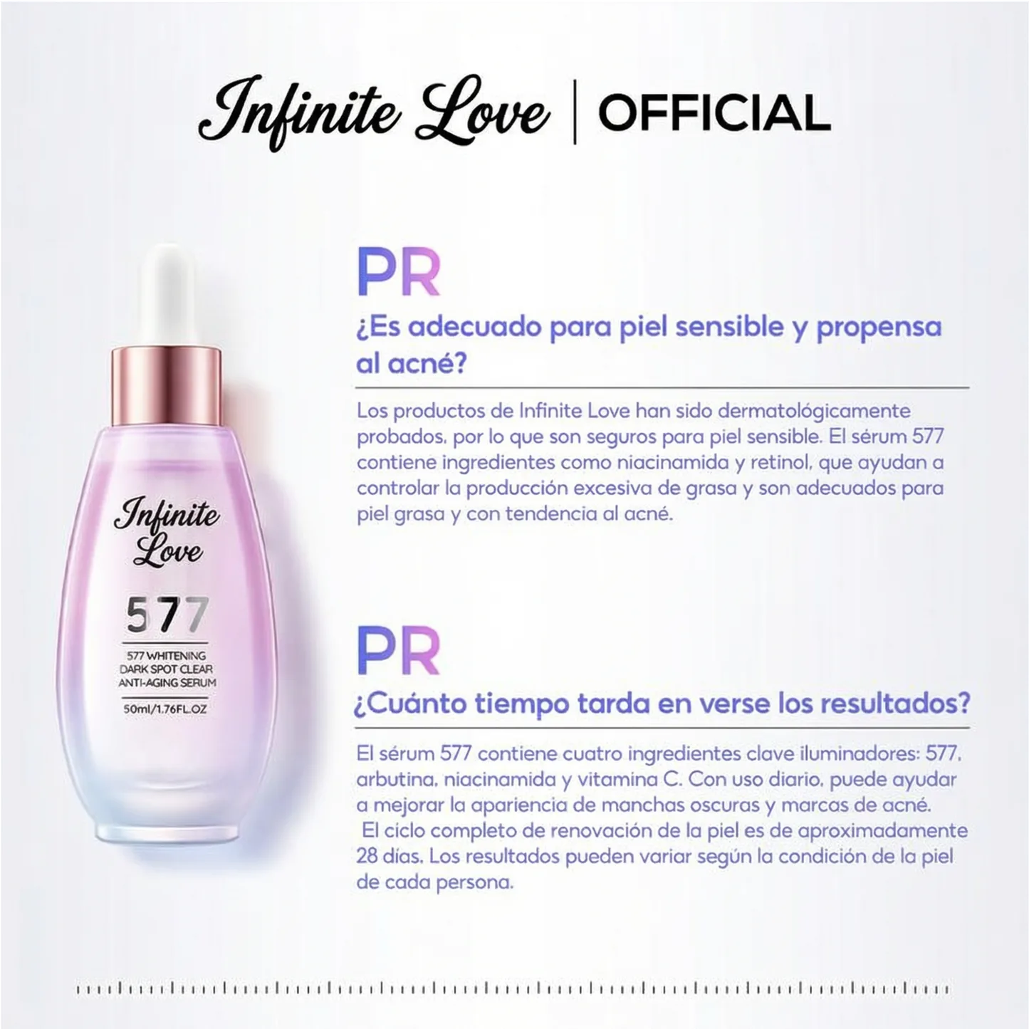Sérum Despigmentante 577 para Manchas y Marcas de Acné