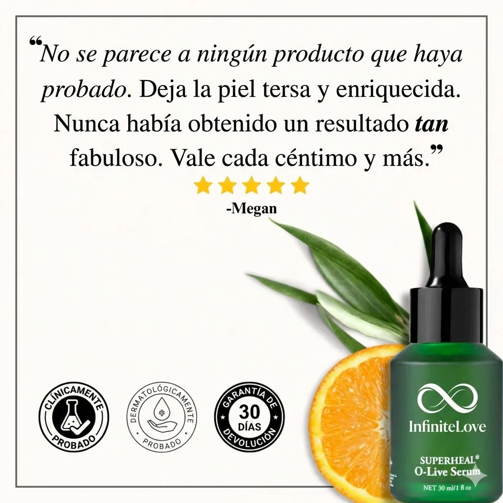 Suero Antioxidante con Vitamina C Estabilizada y Hoja de Oliva para Manchas de la Edad, Firmeza y Elasticidad