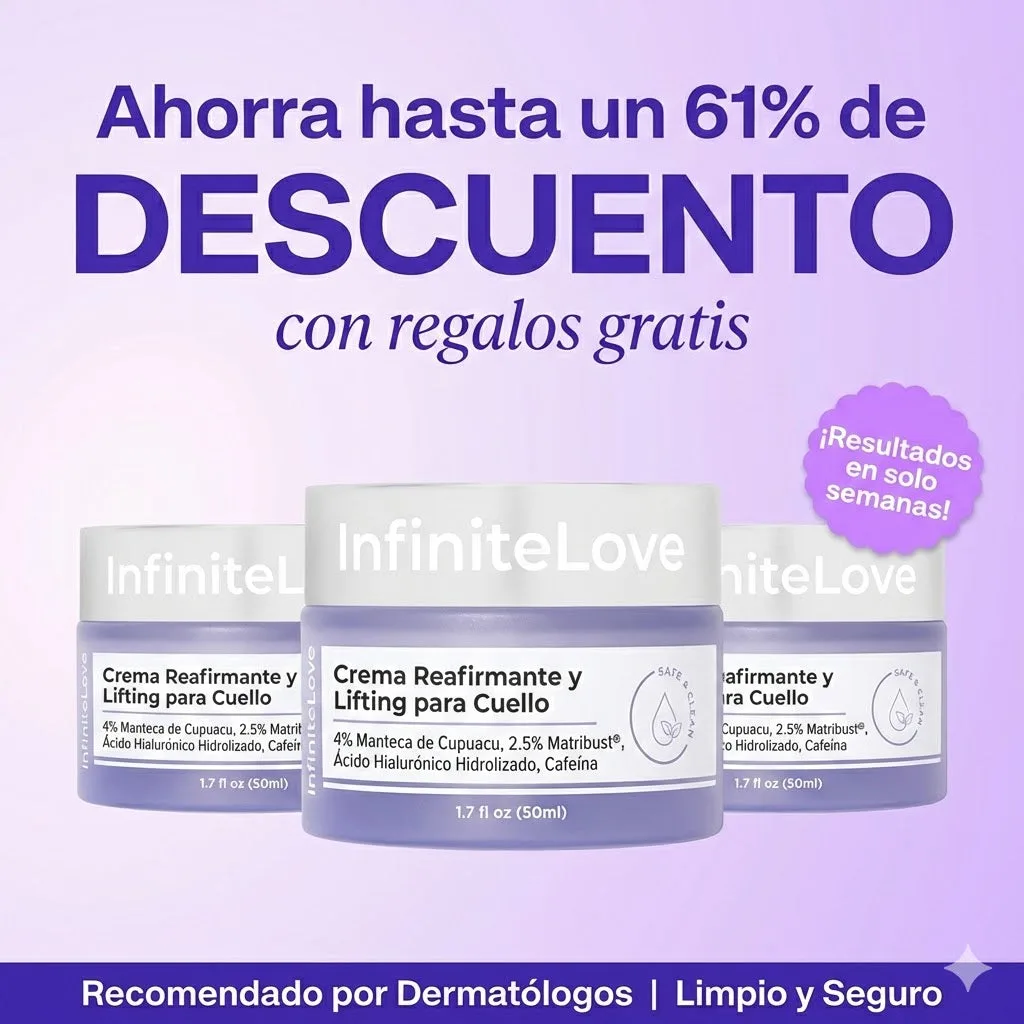 Crema Reafirmante de Cuello y Escote con 2.5% Matribust®, Cafeína y Cupuaçu para Flacidez, Papada y 'Tech Neck'