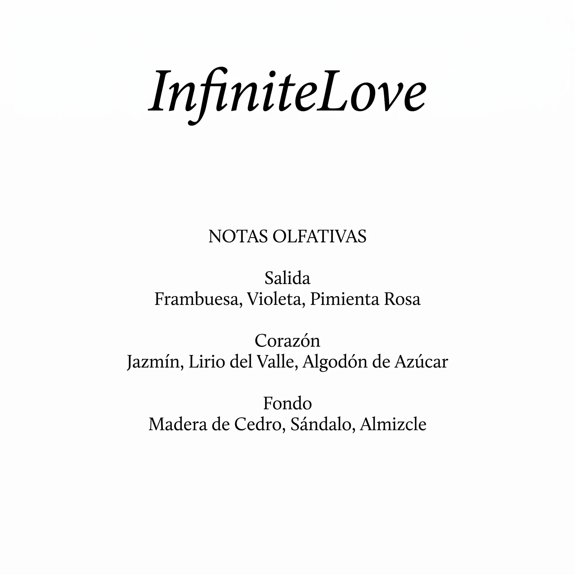 Notas Olfativas - Frambuesa, Violeta, Jazmín, Algodón de Azúcar