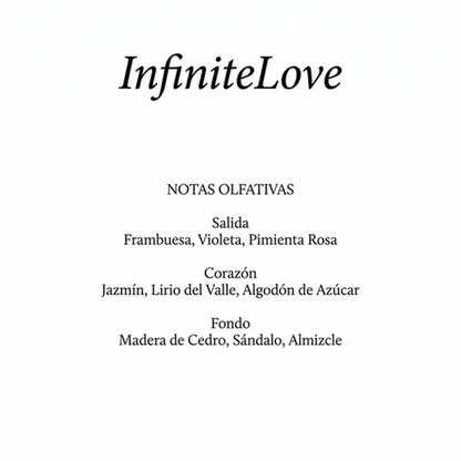 Notas Olfativas InfiniteLove Perfume Floral